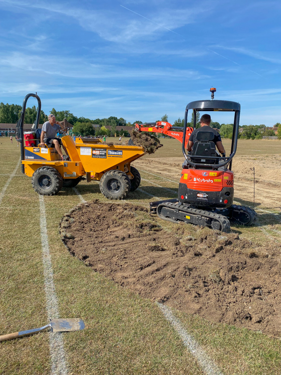 Infield construction