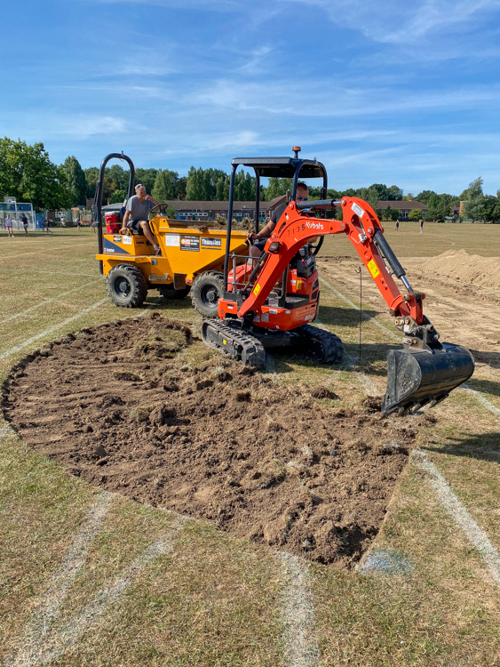 Infield construction