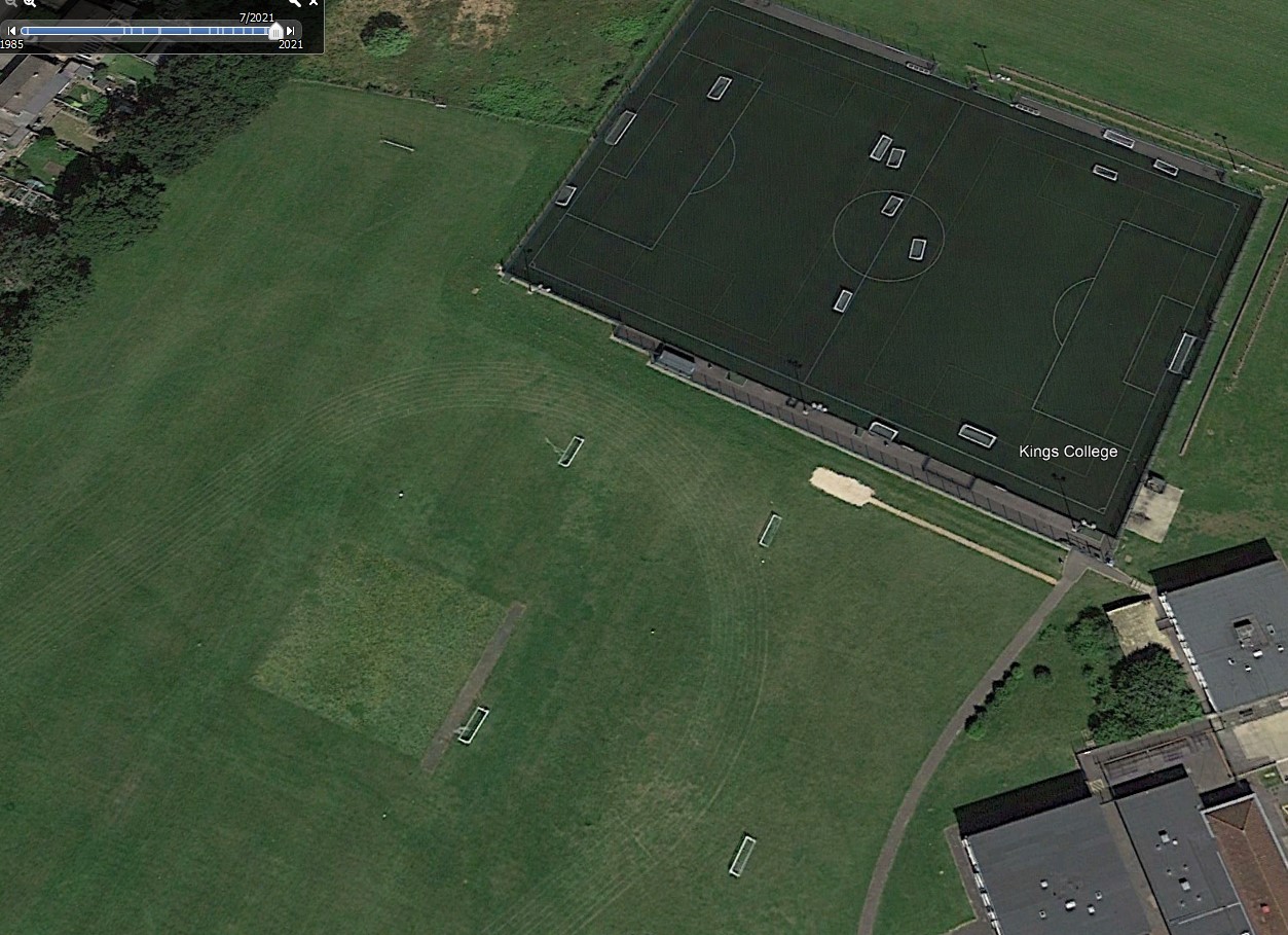 Kings College field July 2021