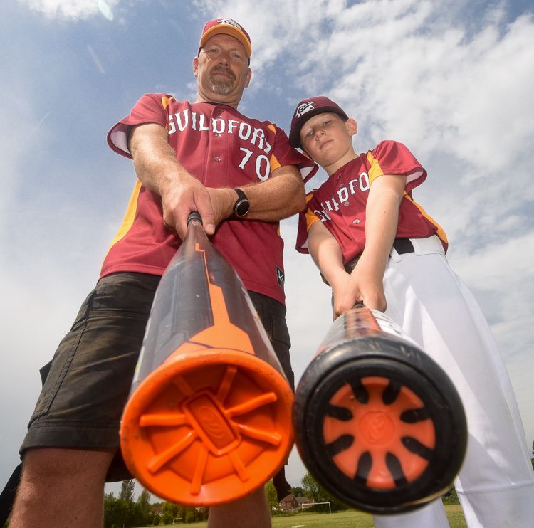 Junior baseball pre-season training at Guildford